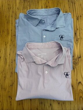 CCNC Striped Performance Polo Pack - Purple & Light Pink 3XL